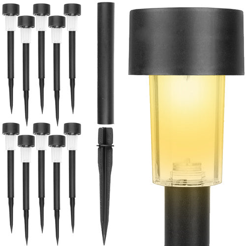 Gardlov Solar Tuinlampen - Set van 10 - LED - Warm Wit - IP44