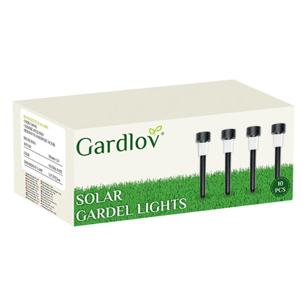 Gardlov Solar Tuinlampen - Set van 10 - LED - Warm Wit - IP44