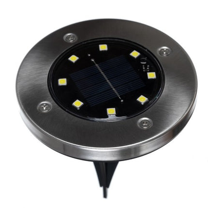 Gardlov Solar Tuinlampen - Set van 12 - 8 LED's - Koud Wit - IP65