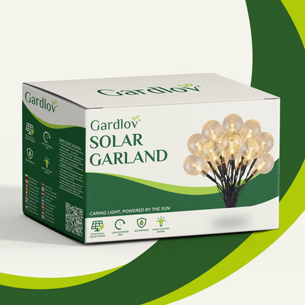 Gardlov Solar Tuinlampen - Set van 12 - 8 LED's - Koud Wit - IP65