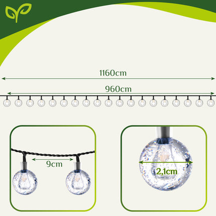 Gardlov Solar Tuinlampen - Set van 12 - 8 LED's - Koud Wit - IP65