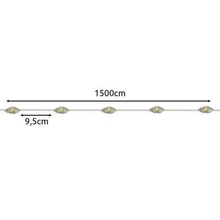 Solar LED Lichtslinger 15m