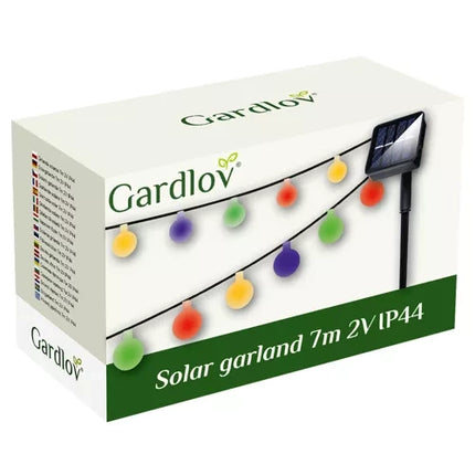Gardlov Solar Lichtsnoer - 7 meter - 50 LED Ballen - Multicolour - IP44