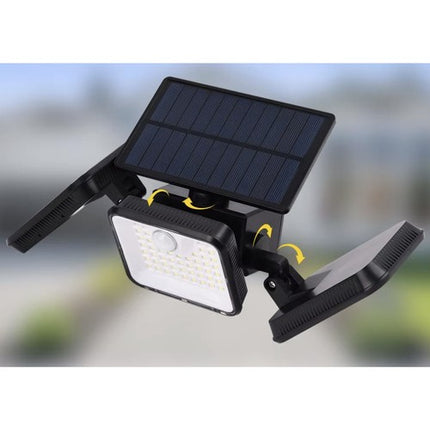 Izoxis Solar Buitenlamp - 180 LED - Met Bewegingssensor - Zwart
