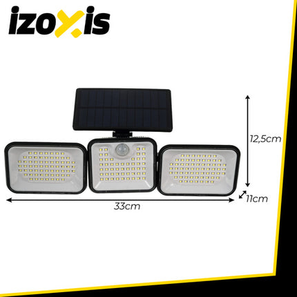 Izoxis Solar Buitenlamp - 180 LED - Bewegingssensor - IP65