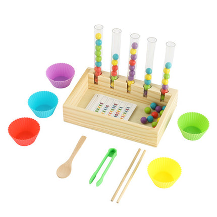 Kruzzel Houten Sorteer- en Telset - Montessori Educatief Speelgoed