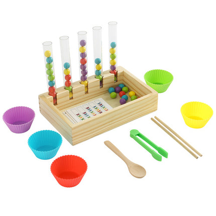Kruzzel Houten Sorteer- en Telset - Montessori Educatief Speelgoed