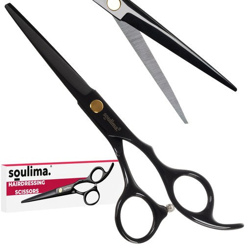 Soulima Professionele Kappersschaar - 17 cm - Ergonomisch - Zwart