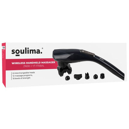 Soulima Snoerloze Handmassager - 12 Programma's - 6 Opzetstukken