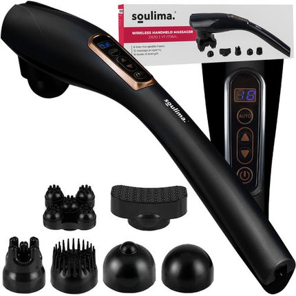Soulima Snoerloze Handmassager - 12 Programma's - 6 Opzetstukken