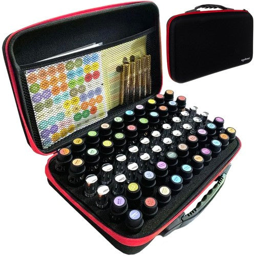 Soulima Nagelpolish Organizer - 60 Flesjes - Zwart - Koffer