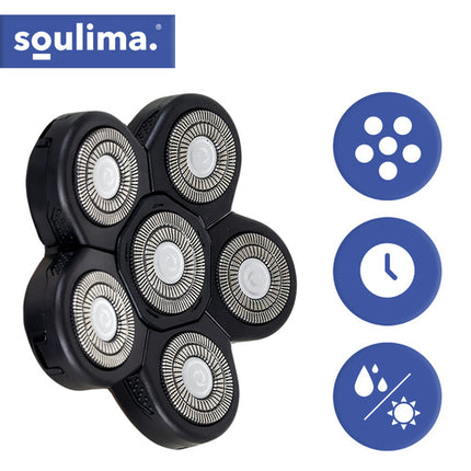 Soulima 6-in-1 Multifunctioneel Scheerapparaat & Trimmer - IPX6 - USB