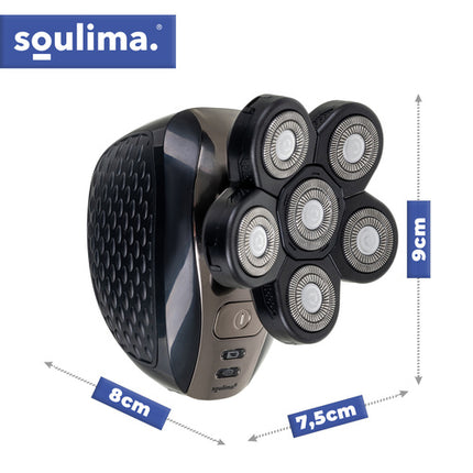 Soulima 6-in-1 Multifunctioneel Scheerapparaat & Trimmer - IPX6 - USB
