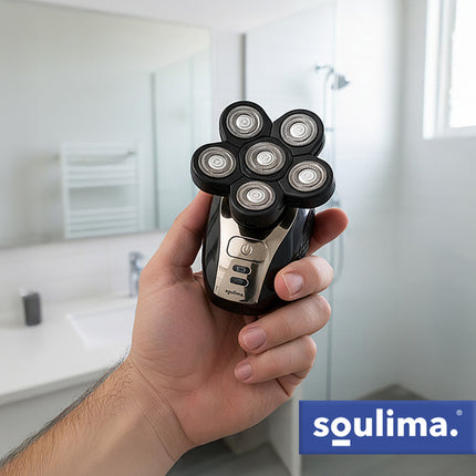 Soulima 6-in-1 Multifunctioneel Scheerapparaat & Trimmer - IPX6 - USB