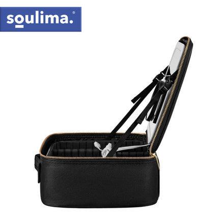 Soulima 27236 LED Cosmetische Koffer met Spiegel - XL - Zwart