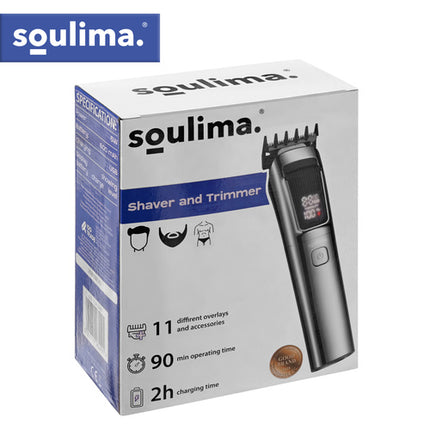 Soulima 8-in-1 Multifunctionele Tondeuse & Scheerapparaat - IPX6 - USB-C