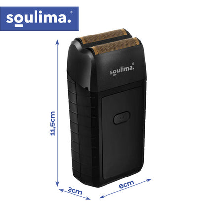 Soulima Baardtrimmer met LED Display - USB-C - 2 Scheerbladen - Inclusief Case