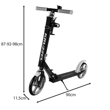 Opvouwbare Stadsscooter voor Kinderen - Zwart/Grijs