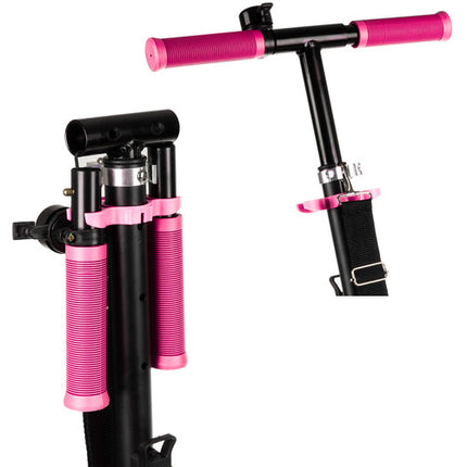 Opvouwbare Stadsscooter voor Kinderen - Zwart/Roze