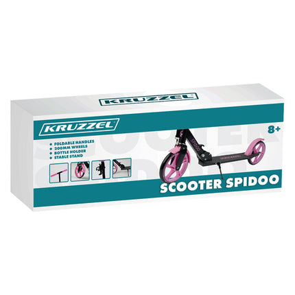 Opvouwbare Stadsscooter voor Kinderen - Zwart/Roze