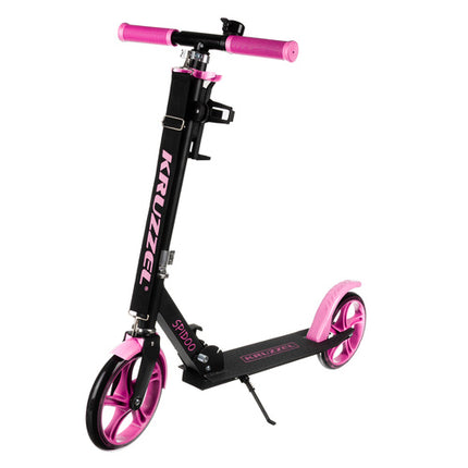 Opvouwbare Stadsscooter voor Kinderen - Zwart/Roze
