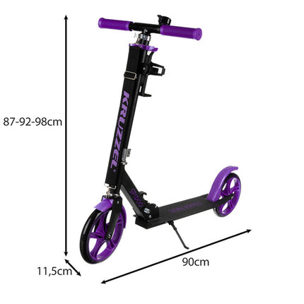 Opvouwbare Stadsscooter voor Kinderen - Zwart/Paarse