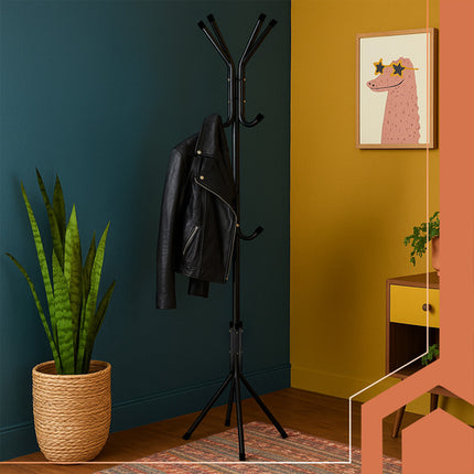 Ruhhy Staande Kledinghanger - 170 cm - Zwart - 3 Niveaus