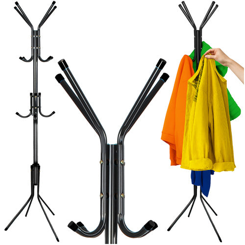 Ruhhy Staande Kledinghanger - 170 cm - Zwart - 3 Niveaus