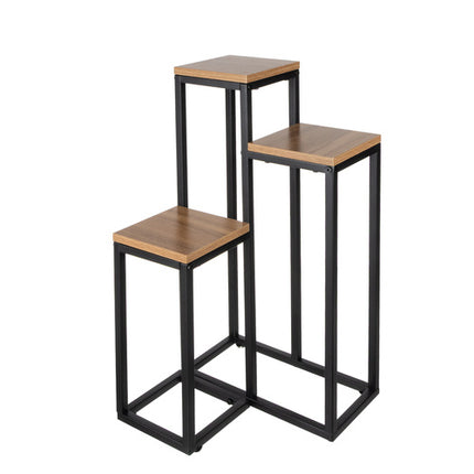 Ruhhy Industriële Bloemenstandaard - 67 cm - 3 Niveaus - Loft Stijl
