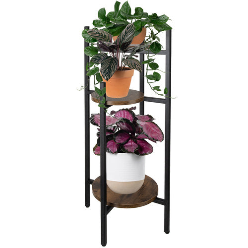 Ruhhy Industriële Bloemenstandaard - 81 cm - 3 Niveaus - Loft Stijl