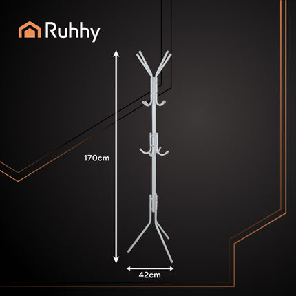 Ruhhy Staande Kledinghanger - 170 cm - Wit - 3 Niveaus