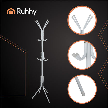 Ruhhy Staande Kledinghanger - 170 cm - Wit - 3 Niveaus