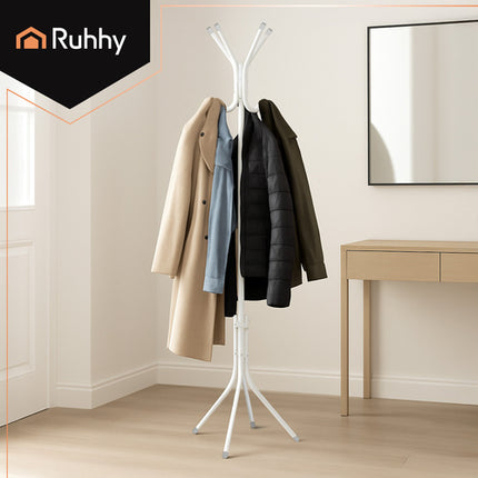 Ruhhy Staande Kledinghanger - 170 cm - Wit - 3 Niveaus