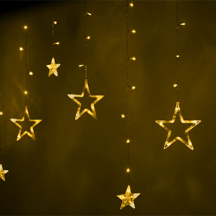 Kerstverlichting Ster - Lichtgordijn - 138 Led - 3 Meter