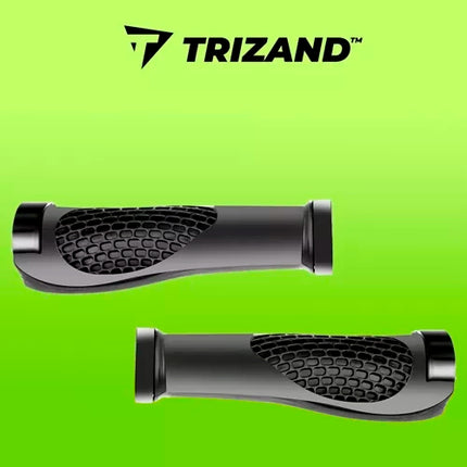 Trizand Ergonomische Fietsgrepen - 22mm - Antislip - Zwart