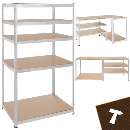 Bigstren Metalen Stellingkast - 180 x 100 x 60 cm - 5 Legborden - 1000 kg