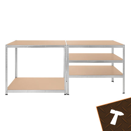 Bigstren Metalen Stellingkast - 180 x 100 x 60 cm - 5 Legborden - 1000 kg