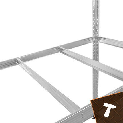 Bigstren Metalen Stellingkast - 180 x 100 x 60 cm - 5 Legborden - 1000 kg