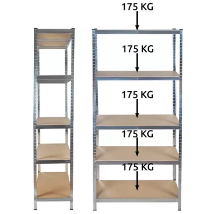 Malatec Stellingkast - 220 x 100 x 45 cm - 5 Legborden - 875 kg