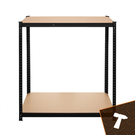 Bigstren Metalen Stellingkast - 150 x 75 x 30 cm - 4 Legborden - Zwart