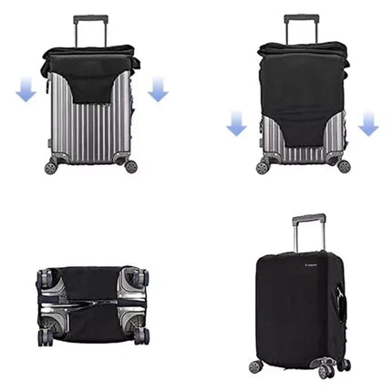 Trizand Premium Kofferhoes - Maat L - Elastisch - Zwart