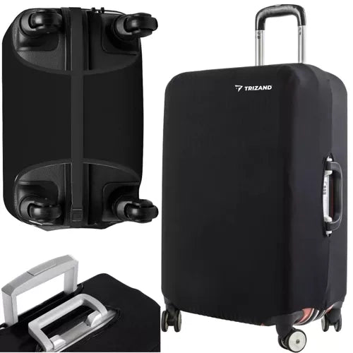 Trizand Premium Kofferhoes - Maat M - Elastisch - Zwart