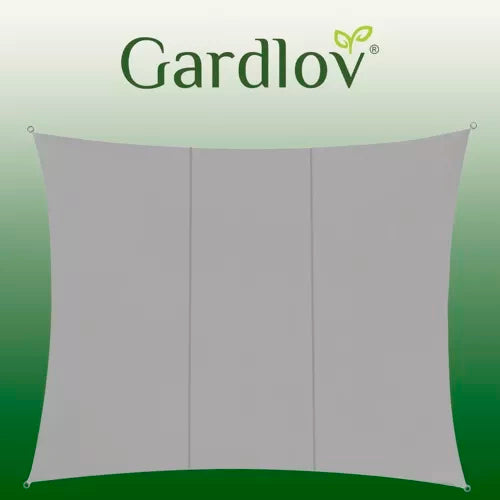 Gardlov Rechthoekig Schaduwdoek - 4 x 3 m - Grijs