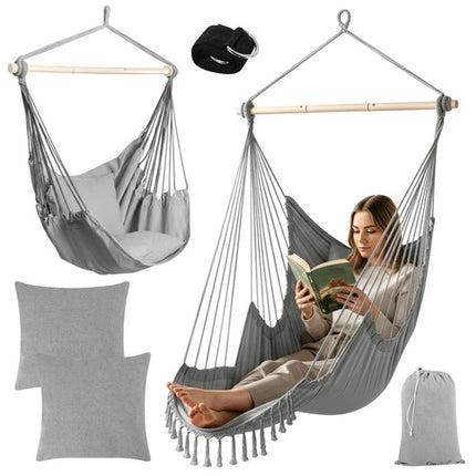 Gardlov Hangstoel - Braziliaanse Stijl - Met Voetensteun & 2 Kussens