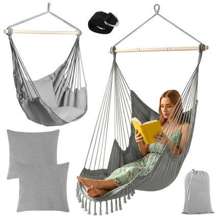 Gardlov Hangstoel - Braziliaanse Stijl - Met Voetensteun & 2 Kussens