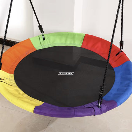 Rond Nest Schommel – Ø100 cm – Tot 160 kg – Regenboog Kleuren