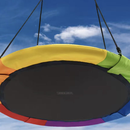 Rond Nest Schommel – Ø100 cm – Tot 160 kg – Regenboog Kleuren