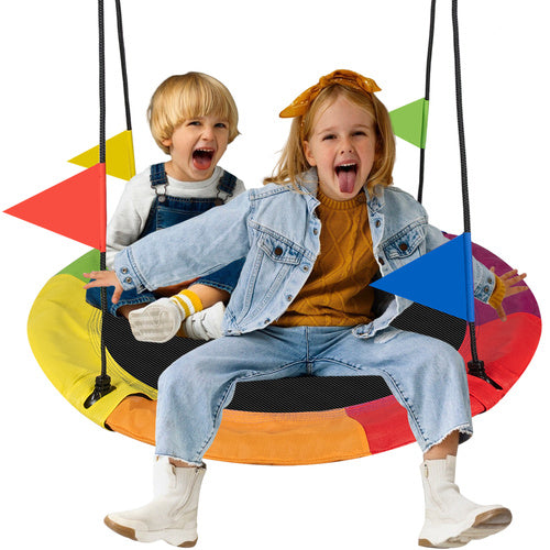 Kruzzel Ooievaarsnest Schommel - 110 cm - Multicolor - 150 kg
