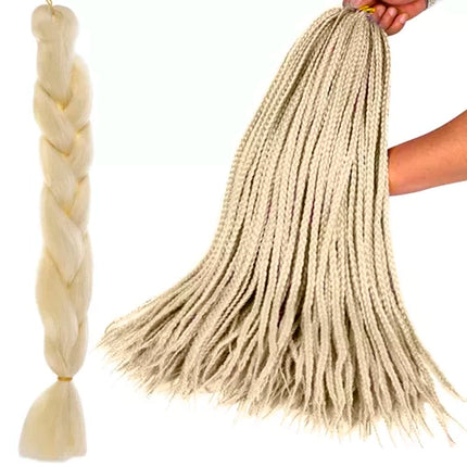 Soulima Vlechtvlecht - Lichtblond - 60 cm - Synthetisch Haar
