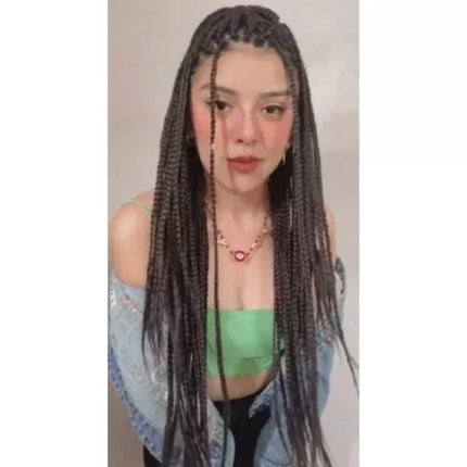 Soulima Vlechtvlecht - Bruin - 60 cm - Synthetisch Haar